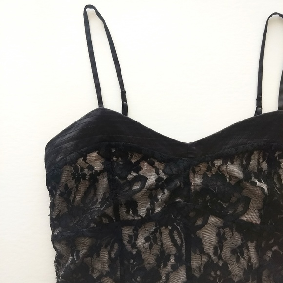 Express Black Lace Top - Picture 2 of 8